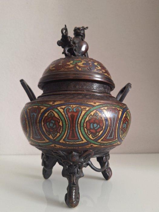 Wierookvat - altro - Brons, Coulissement - Japanse Koro, Antiek en Kunst, Antiek | Overige Antiek