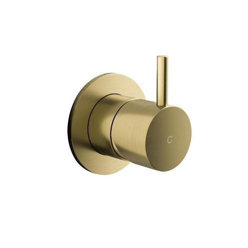 Inbouw Stopkraan Hotbath Cobber 1-hendel Geborsteld Messing, Doe-het-zelf en Verbouw, Sanitair, Kraan, Nieuw, Ophalen of Verzenden