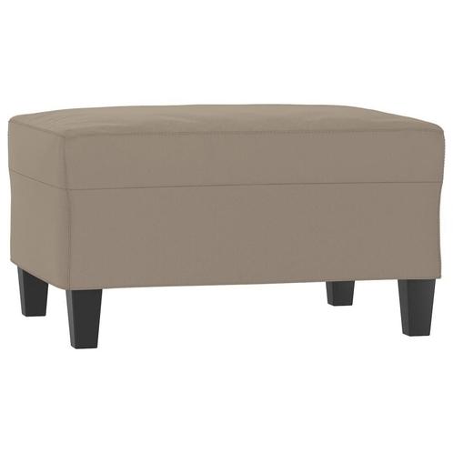 Taupe Voetenbank Microvezel 70x55 - Retourdeal - Relax Vo..., Huis en Inrichting, Banken | Voetenbanken en Poefen, 50 tot 75 cm