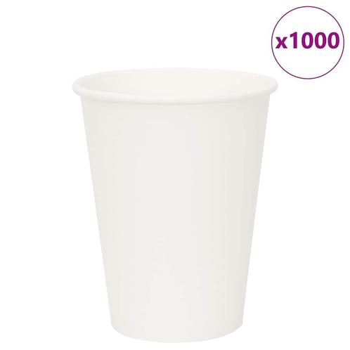 vidaXL Papieren koffiekopjes 1000 st 12oz 300 ml wit, Huis en Inrichting, Keuken | Servies, Nieuw, Verzenden