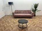 Roze 2,5-Zits Ribstof Bank ~ Losse Kussens Met Afneembare, Huis en Inrichting, Ophalen of Verzenden, Nieuw