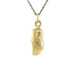 Gouden vintage klomp hanger 14 kt, Ophalen of Verzenden, Nieuw