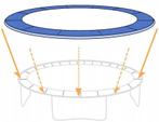 Weersbestendige trampoline rand 305 cm - Duurzaam en robu..., Ophalen of Verzenden, Nieuw