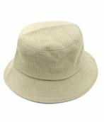 Bucket Hat Rib Stof Beige, Nieuw