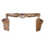 Wilde westen Cowboyholster bruin - Cowboy accessoires, Hobby en Vrije tijd, Feestartikelen, Verzenden, Nieuw