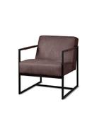 Fauteuil Star - fauteuils - Bruin, Nieuw, Leer, Bruin