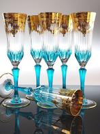 Champagne fluitje (6) - 24 kt goud - Met de hand