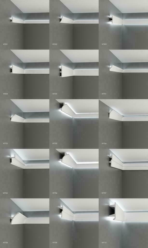 PU-LED sierlijsten indirecte verlichting (geen piepschuim!), Huis en Inrichting, Woonaccessoires | Lijsten, Nieuw, 125 cm of meer