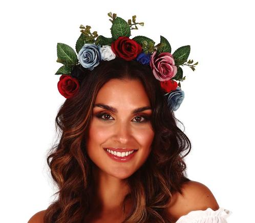 Bloemen Haarband Blaadjes, Hobby en Vrije tijd, Feestartikelen, Nieuw, Verzenden