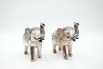 Figuur - Pair of elephants - .925 zilver