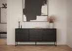 Lipp Ash Black Dressoir 2-Deuren en 2-Lades, Ophalen of Verzenden, Nieuw