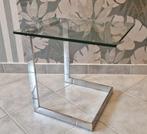 Gebra - Bijzettafel - Glas, Metaal - designmeubelstuk, Antiek en Kunst, Antiek | Meubels | Stoelen en Banken