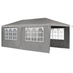 2dekans | Partytent met zijwanden - 3x6M - Donkergrijs 3x6, Ophalen of Verzenden, Zo goed als nieuw