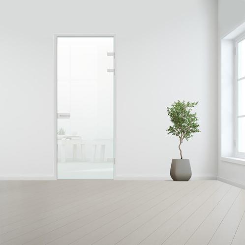 Glazen binnendeur XL voor opdek kozijn aluminium beslag-Rech, Doe-het-zelf en Verbouw, Deuren en Horren, Nieuw, Ophalen of Verzenden