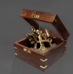 Sextant - Hout, Messing - maritimen Navigationskunst in