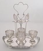 Eierhouder set - eierstel incl. lepeltjes voor 4 personen,