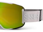 SINNER SNOWFLAKE - Skibril - 2 verwisselbare lenzen - Wit (2, Verzenden, Zo goed als nieuw