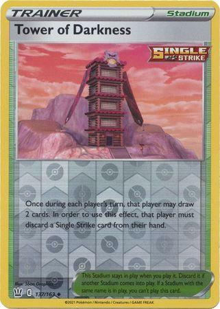 Tower of Darkness 137/163 reverse holo Battle Styles, Hobby en Vrije tijd, Verzamelkaartspellen | Pokémon, Losse kaart, Nieuw