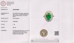 Cocktailring - 14 karaat Witgoud - 5.32ct. tw. Tsavoriet -