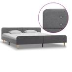 vidaXL Bedframe stof lichtgrijs 180x200 cm, Huis en Inrichting, Slaapkamer | Bedden, Eenpersoons, Verzenden, Nieuw, 80 cm