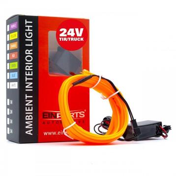 LED Interieur/sfeer verlichting strip - 24V - Oranje - 3 Met