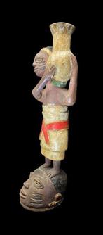 Yoruba - groot houten masker uit Afrika - 80 cm hoogte -, Antiek en Kunst