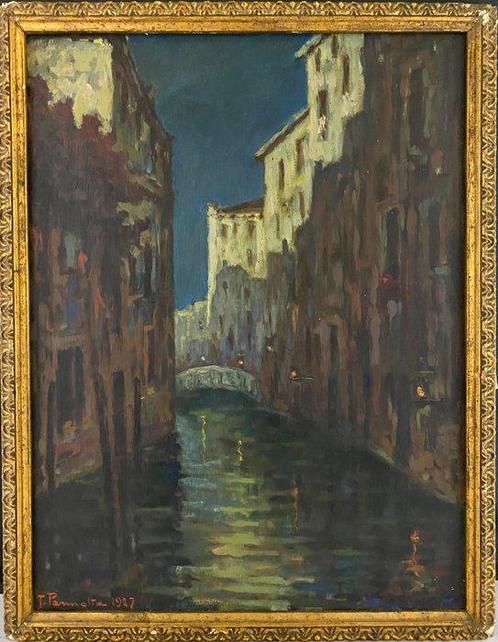 T. Pennetta (XX) - Venezia, Antiek en Kunst, Kunst | Schilderijen | Klassiek