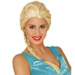 Prinsessen verkleedpruik blond met vlecht - Damespruiken, Ophalen of Verzenden, Nieuw