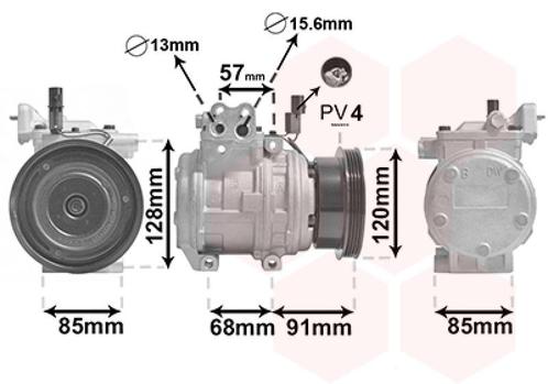 AIRCO COMPRESSOR VOOR HYUNDAI TUCSON 2005-2009 977012D700, Auto-onderdelen, Airco en Verwarming, Nieuw, Ophalen of Verzenden