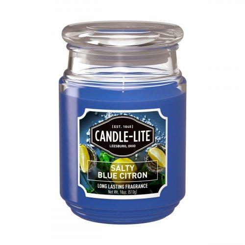 Candle-Lite - Salty Blue Citron - plantaardige geurkaars, Huis en Inrichting, Woonaccessoires | Kandelaars en Kaarsen, Verzenden