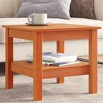 vidaXL Salontafel 45x45x40 cm massief grenenhout wasbruin, Verzenden, Nieuw, Grenenhout, 50 tot 100 cm
