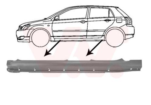 DREMPEL VOOR TOYOTA COROLLA E12 2001-2003, Auto diversen, Auto-accessoires, Nieuw, Ophalen of Verzenden