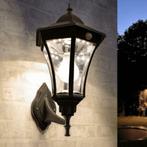 Solar wandlamp Sheffield zwart - Warm wit licht, Tuin en Terras, Buitenverlichting, Nieuw, Minder dan 50 watt, Hanglamp, Led
