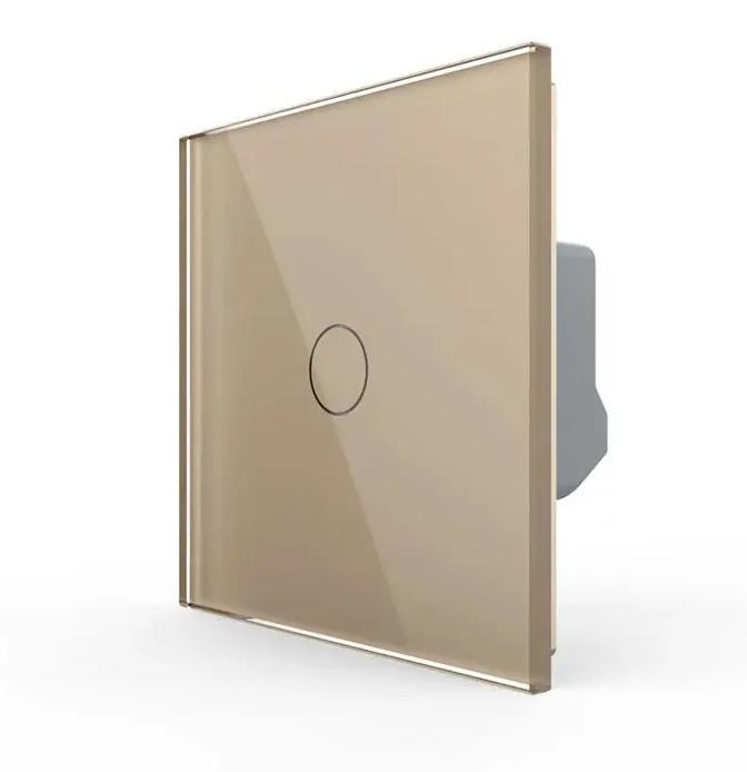 Slimme Touchscreen Wisselschakelaar | Livolo | Goud, Doe-het-zelf en Verbouw, Elektra en Kabels, Schakelaar, Nieuw, Ophalen of Verzenden