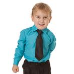 Kinderoverhemd lange mouw turquoise- 92 NIEUW, Kinderen en Baby's, Kinderkleding | Maat 92, Nieuw, Jongen, Ophalen of Verzenden