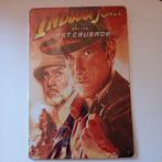 Indiana Jones and the last  crusade metalen bordje, Verzamelen, Verzenden, Gebruikt