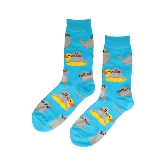 Sokken Zeehond Uniseks Blauw – Grappige Print – Maat 36-43, Kleding | Dames, Sokken en Kousen