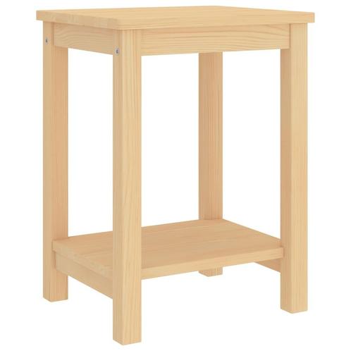 vidaXL Nachtkastje 35x30x47 cm massief grenenhout naturel, Huis en Inrichting, Slaapkamer | Nachtkastjes, Nieuw, Minder dan 45 cm