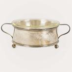 Verzilverde Houder met Vintage Pyrex Schaal, Antiek en Kunst, Ophalen