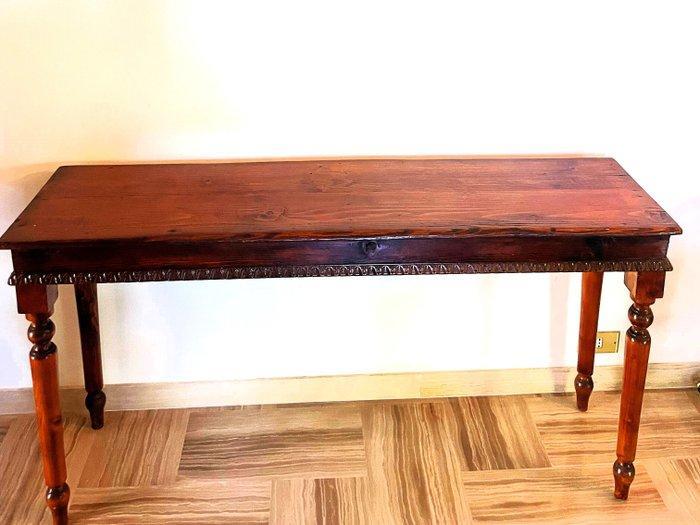 Wandtafel - Kastanje - Antieke Piemontese console, Antiek en Kunst, Antiek | Overige Antiek