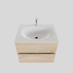 Badkamermeubel Solid Surface BWS Stockholm 60x46 cm Wood, Ophalen of Verzenden, Nieuw, Bad