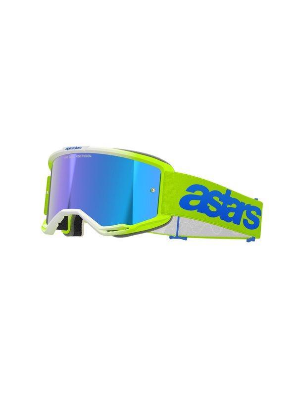 Alpinestars Goggle Vision 5 BLAZE FLUO YELLOW BLUE Mirror BL, Motoren, Kleding | Motorkleding, Verzenden