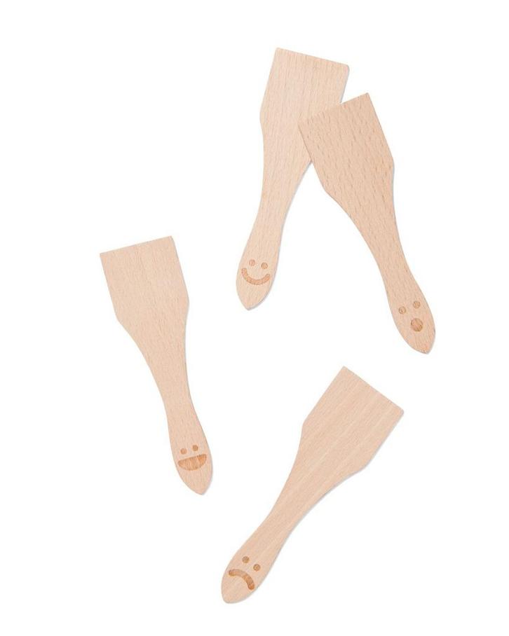 HEMA Gourmet spatels hout - 4 stuks, Huis en Inrichting, Keuken | Keukenbenodigdheden, Nieuw, Verzenden