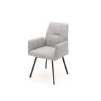 Eetkamerstoel Serena - eetkamerstoelen - Zilver, Huis en Inrichting, Stoelen, Nieuw, Stof