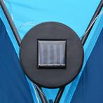 Partytent met LED en 4 zijwanden 3,6x3,6x2,3 m blauw, Verzenden, Nieuw, 2 meter of meer, Partytent