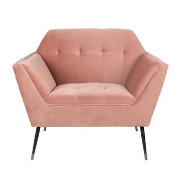 *WOONWINKEL* Dutchbone Kate Roze Retro Fauteuil Fluweel