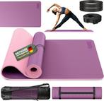 Yogamat - Fitness mat - Sportmat - Yoga mat extra dik - Roze, Verzenden, Zo goed als nieuw