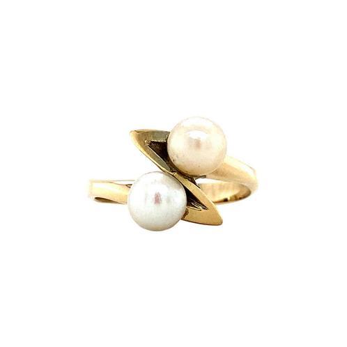 Fantasie ring met parel 12 krt, Sieraden, Tassen en Uiterlijk, Ringen, Nieuw, Ophalen of Verzenden