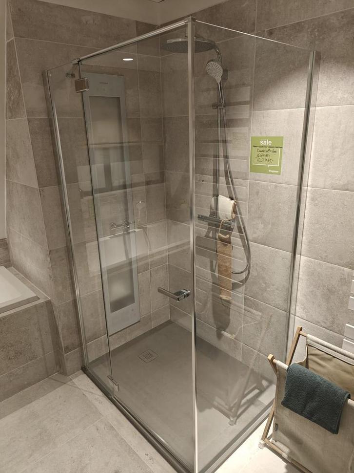 Duka douchecabine 120x90 met gratis douchevloer - 0029, Doe-het-zelf en Verbouw, Sanitair, Douche, Nieuw, Chroom, Glas, Ophalen