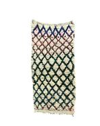 Moroccan Vintage Colorful Beni ourain Wool Rug 75x160 cm -, Nieuw